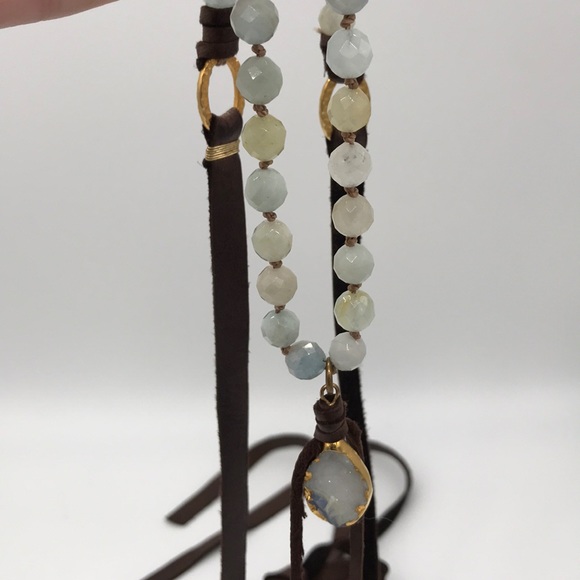 Vintage Handmade Druzy Good Luck Boho Necklace - Picture 2 of 8